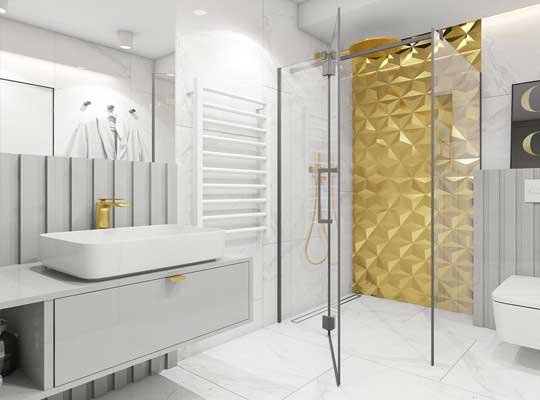 Modern bathroom installation in Bristol with vanity unit and glass shower