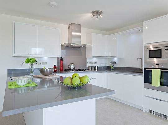 Modern kitchen renovation in Brislington Bristol with island and fitted cabinets